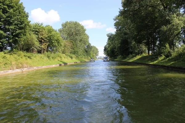 Channel Szymonski Auf Der Wasserroute Der Großen Masurischen Seen — Stockfoto