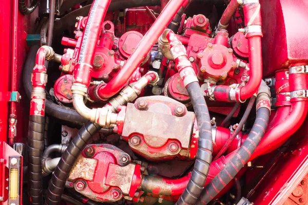 Car Engine Sugar Cane Harvest — Stock Photo, Image