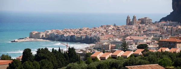 Panorama Pobřežního Města Cefalu Sicílie Itálie 2009 — Stock fotografie