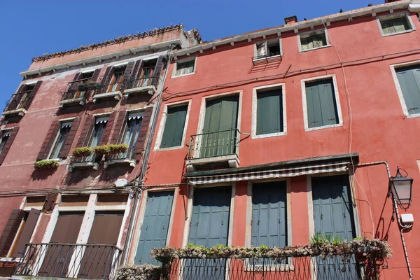 Casa Fachada Venecia — Foto de Stock