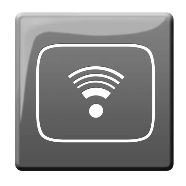 Wlan Button Transmission Illustration — Stock Photo, Image