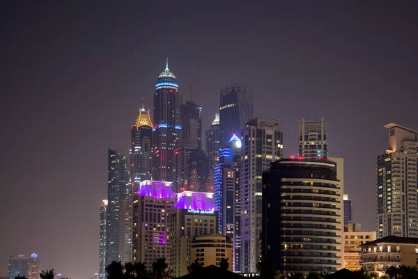 Dubai Marina Notte — Foto Stock