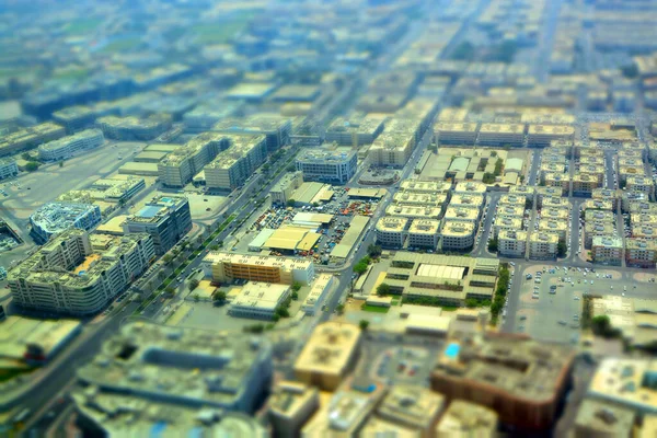 Scenic Shot Dubai Tilt Shift — стоковое фото