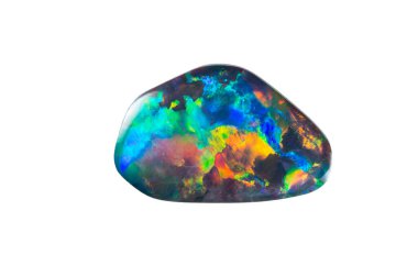 an optional opal with a complete color spectrum clipart