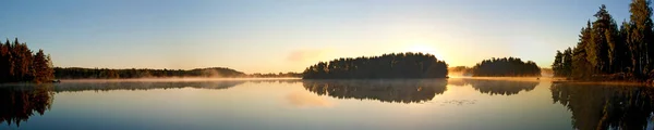 Východ Slunce Virserumssee Kalmar Lan Sweden — Stock fotografie