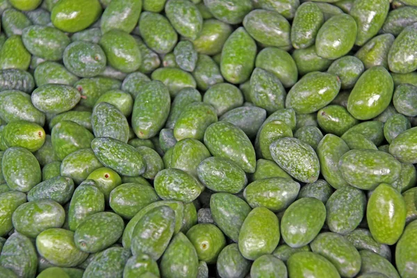 Зеленые Оливки Еженедельном Рынке — стоковое фото