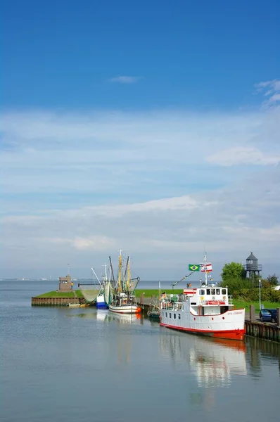 Med Utsikt Över Hamnen Dangast Nedre Saxony — Stockfoto