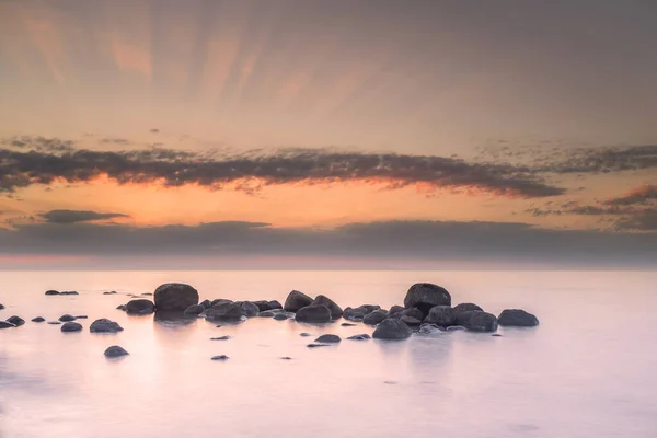 Puesta Sol Mar — Foto de Stock