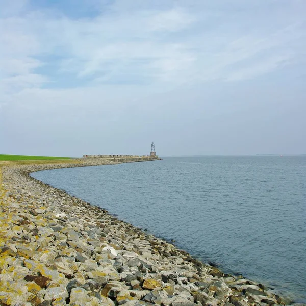 Wilhelmshaven Limanında Jadebusen Düşük Saksafon Wattenmeer — Stok fotoğraf