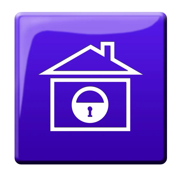 Botão Privacidade Ilustração Proteção Dados — Fotografia de Stock