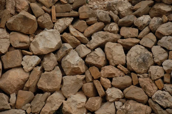 Spain Natural Stone Wall — Stock Photo, Image