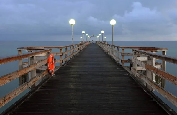 Wooden Pier Sea — Stock Photo, Image