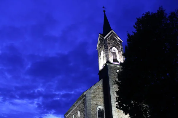 Vista Panoramica Della Vecchia Chiesa — Foto Stock