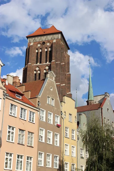 Гданськ Старе Місто Церквою Святого Марія — стокове фото