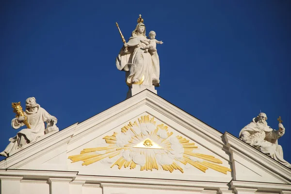 Passau Stephansdom Katedralshelgen Stephen Severin Maria – stockfoto