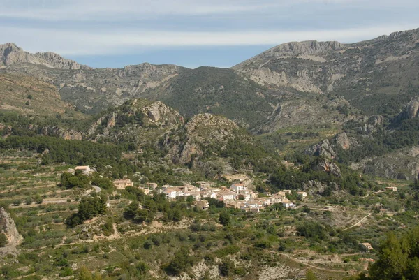 Španělsko Zřícenina Guadalest Costa Blanca — Stock fotografie