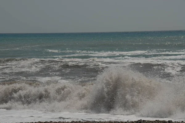 Spain Κύματα Στη Μεσόγειο — Φωτογραφία Αρχείου