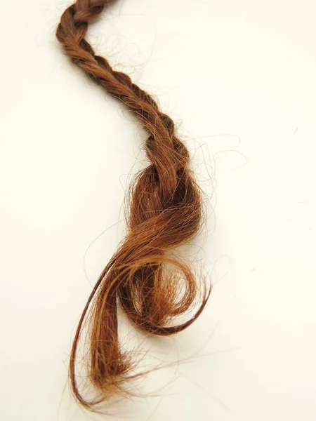 Cabello Peinado Fino Cosméticos Saludables Naturales —  Fotos de Stock