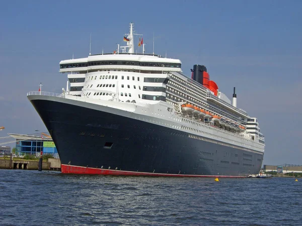 Bateau Croisière Dans Port Hambourg — Photo