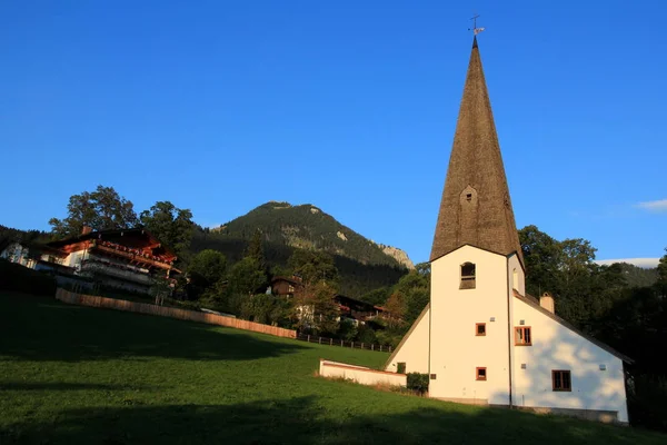 Kostel Fischbachau Horní Bavorsko — Stock fotografie