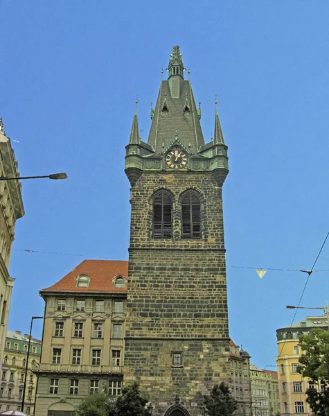Velhas Torres Históricas Praga — Fotografia de Stock