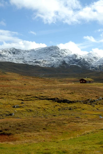 Norwegia Tle Krajobrazu — Zdjęcie stockowe