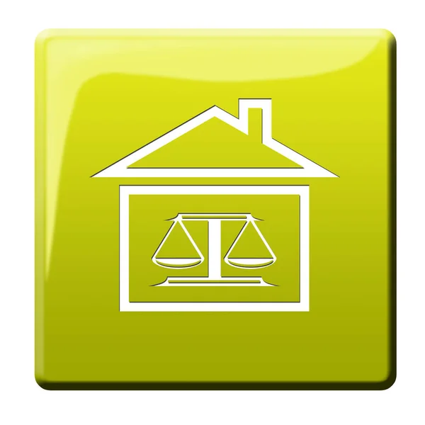 Courthouse Button House Jurisdiction — Stock Photo, Image