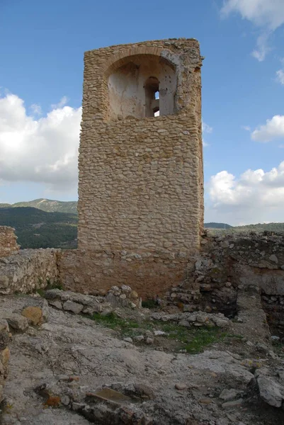 Ισπανία Ερείπια Κάστρου Biar Costa Blanca — Φωτογραφία Αρχείου