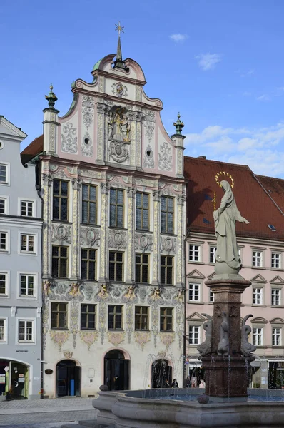 Hauptplatz Landsberg Lech Neu Gestaltet — Stockfoto