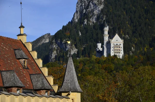 Castelo Neuschwanstein Castelo Hohenschwangau — Fotografia de Stock