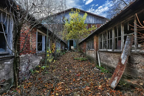 Altes Holzhaus Dorf — Stockfoto