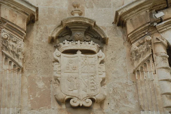 Hiszpania Villena Fasady Drzwi — Zdjęcie stockowe