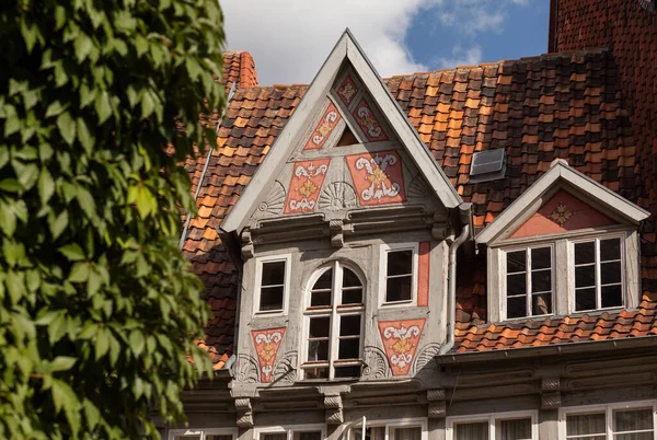 Domy Muru Pruskiego Mieście Światowego Dziedzictwa Quedlinburg — Zdjęcie stockowe