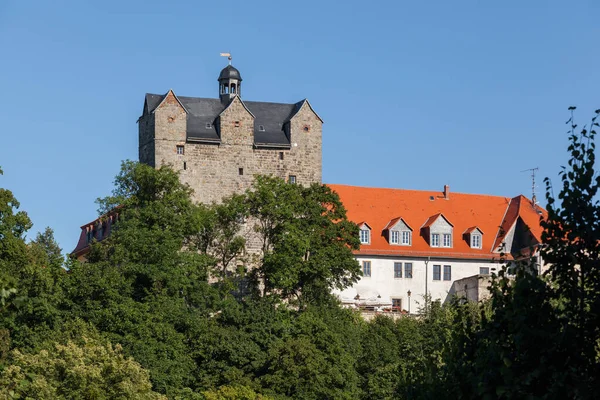 Vacker Utsikt Över Majestätisk Medeltida Slottsarkitektur — Stockfoto