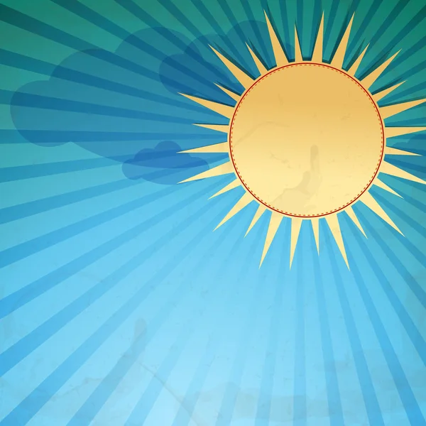 Letnie Tło Słońcem Ilustracja Wektora Eps — Zdjęcie stockowe