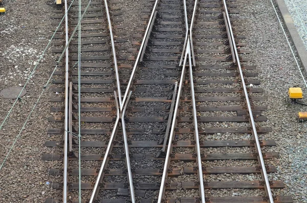 Railway Track Fog — Stock Photo, Image