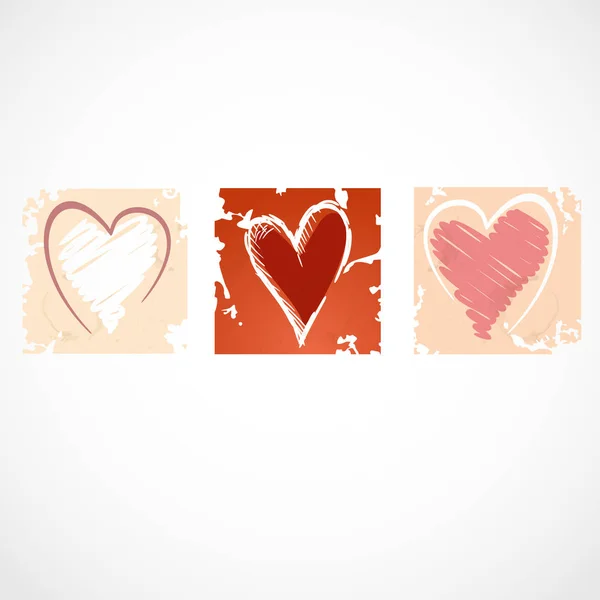 Grunge Heart Background Illustration Vectorielle Eps — Photo