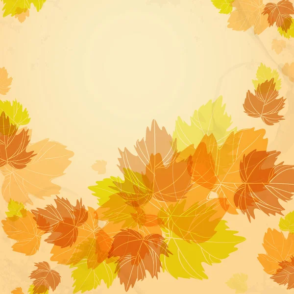 Podzimní Pozadí Listy Vektorová Ilustrace Eps — Stock fotografie