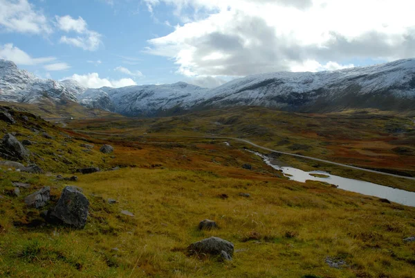 Norwegia Tle Krajobrazu — Zdjęcie stockowe