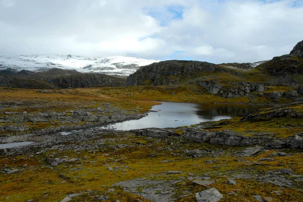 Norwegen Auf Naturlandschaft Hintergrund — Stockfoto