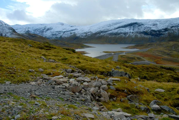 Noorwegen Natuur Landschap Achtergrond — Stockfoto