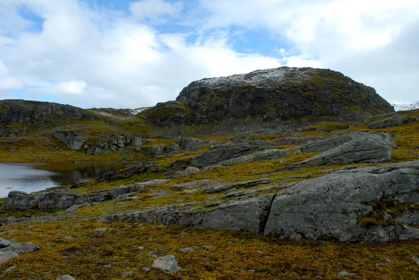 Norwegen Auf Naturlandschaft Hintergrund — Stockfoto