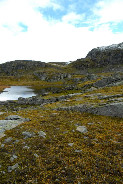 Noruega Sobre Paisagem Natural Fundo — Fotografia de Stock