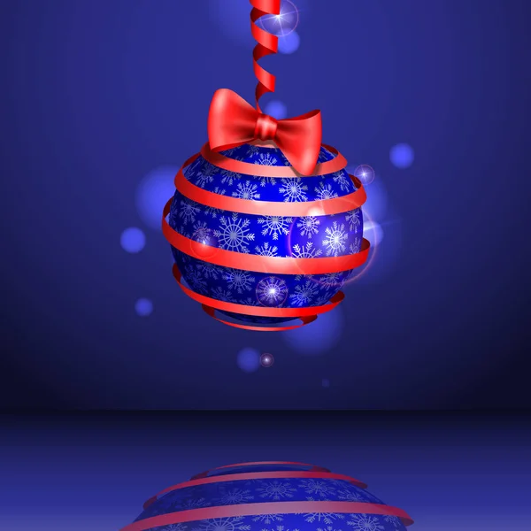 Kerstballen Feestelijke Achtergrond Vector Illustratie Eps — Stockfoto