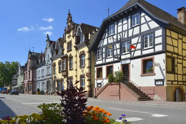 Black Forest Zell Harmersbach Old Town Center Fountains Half Timbered — 스톡 사진