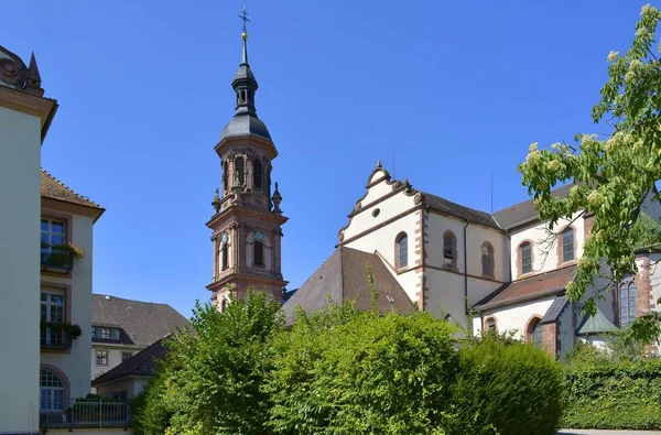 Schwarzwald Gengengenbach Oude Stad Keizerlijke Abdij Mary Kerk — Stockfoto