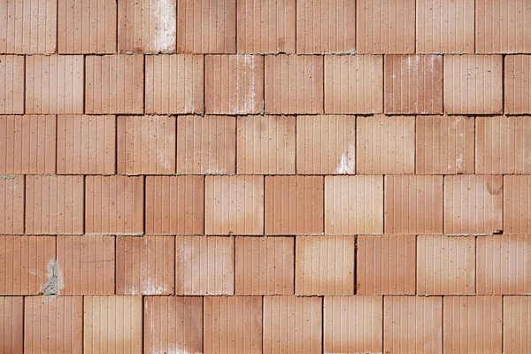 Beige Wall Made Bricks Background — Stock Photo, Image