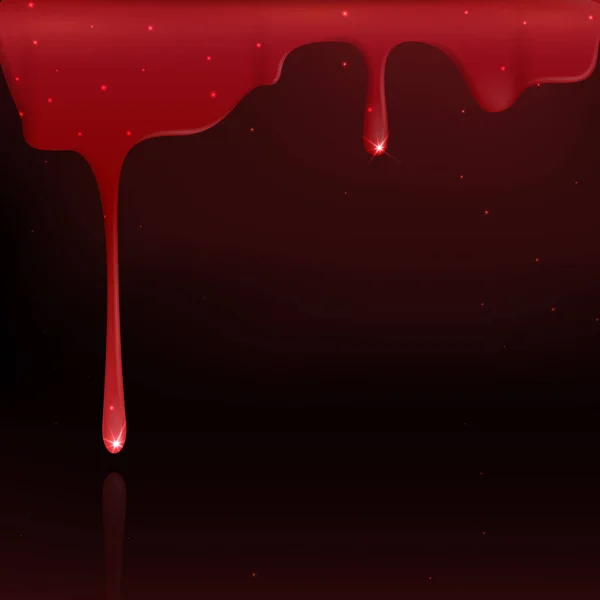 Dripping Red Blood Vector Illustration Eps — Stock Photo, Image