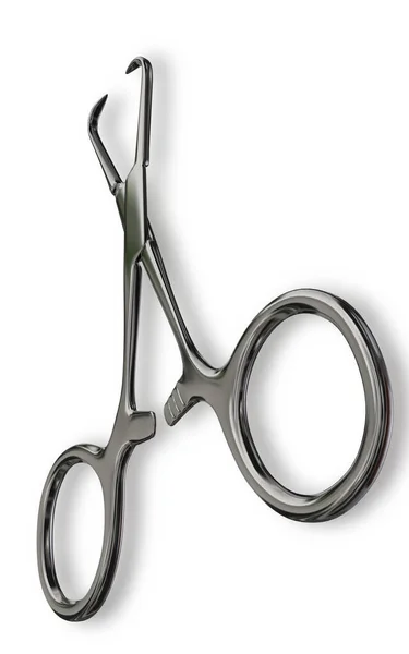 Digital Illustration Surgical Scissors Colour Background — Stock Photo, Image