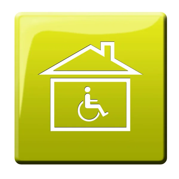 Push Button Icon Web Site — Stock Photo, Image